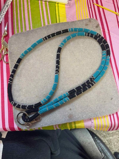 Handmade beaded lanyard design 15 from Thunder Bay